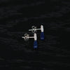 OLIO E ACETO Sterling Silver Quartzite/Lapis Lazuli/Red Snakeskin Jade Annual Ring Teardrop Earrings OLIO-OA13E02-LY Blue/Silver (OA13E01)